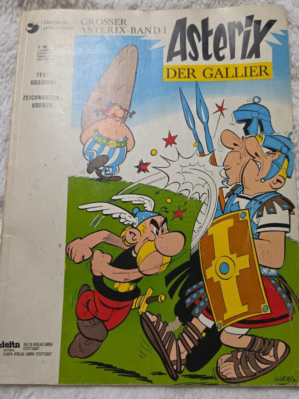 Asterix der Gallier Vintage 1968 German Comic Book Band 1 Delta Ehapa 5,- DM Var
